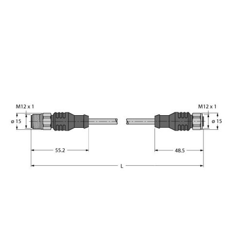 Fieldbus cable for fieldbus systems, according to IEC61158-2, 4-pole