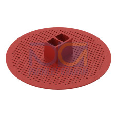 Mounting plate, for Snap-in, Plastic, red