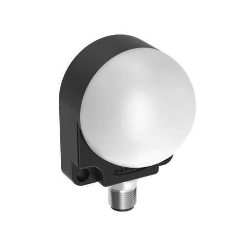 K50 Series EZ-LIGHT: 3-Color 7-Function Flat Pack Indicator, Voltage: 18-30 V dc, Environmental Rating: IP67, Input: NPN, Colors: Green Red Yellow, 4-pin M12 Integral QD