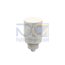Beacon Tower Light, Gray Housing: 2-Color Indicator, Voltage: 12-30 V dc or 24 V ac, Environmental Rating: IP67, Input: Bimodal, Colors: Yellow flash Red flash, M12 Integral QD