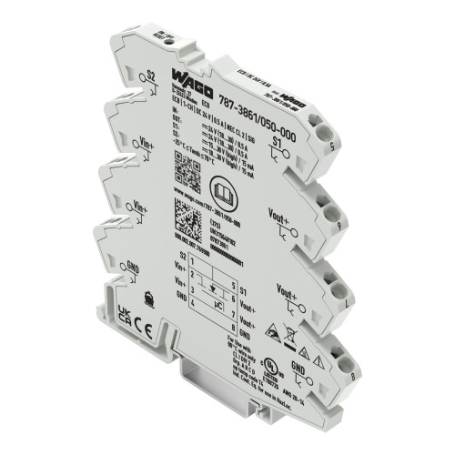 Electronic circuit breaker; 1-channel; 24 VDC input voltage; 0.5 A; Signal contact