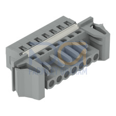 1-conductor female connector, CAGE CLAMP&reg;, 2.5 mm&sup2;, gray