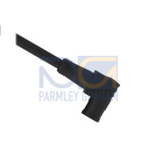 Cordset: Single Ended M8, 6-pin Right-Angle Female, 9 m (29.53 ft) 6x26 PVC Black