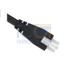 Cordset: Single Ended Molex, 3-pin Straight Female, 3.7 m 3x18 Black PVC Jacket, PVC Black