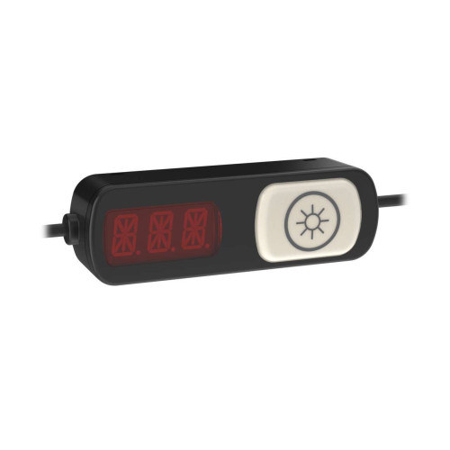 PTL110 Node, Voltage: 10-30 V dc, Environmental Rating: IP54, 100 Fixed Field, Touch Sensor, 3-digit 14-segment LED Display, 150 (6 in) M12 PVC Pigtail QDs