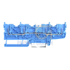 4-pin carrier terminal block, for DIN-rail 35 x 15 and 35 x 7.5, blue