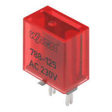 Accessories for relay modules, Operation status indicator: red, Nominal operating voltage: 24 VDC