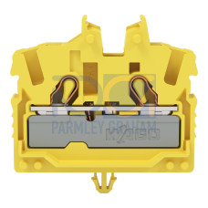 2-conductor miniature through terminal block, with operating slots, 2.5 mm&sup2;, yellow