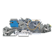 Multilevel installation terminal block, with operating slots, 4 mm&sup2;, gray