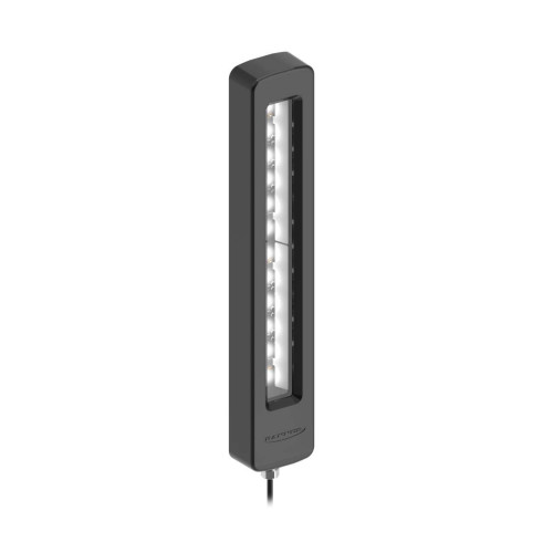 WLH60 High Temperature Light, Length: 340, Black E-Coated Aluminum, Voltage: 24 V dc, Environmental Rating: IP68g, IP69K, Color: White, Window: Glass, 2 m (6.5 ft) Integral Cable, Side exit