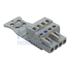 1-conductor female connector, CAGE CLAMP&reg;, 2.5 mm&sup2;, gray
