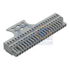 1-conductor female connector, CAGE CLAMP&reg;, 2.5 mm&sup2;, gray