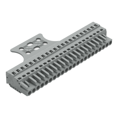 1-conductor female connector, CAGE CLAMP&reg;, 2.5 mm&sup2;, gray