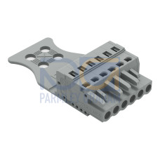 1-conductor female connector, CAGE CLAMP&reg;, 2.5 mm&sup2;, gray