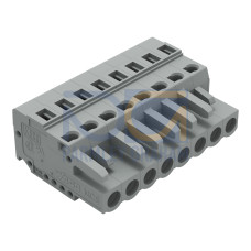 1-conductor female connector, CAGE CLAMP&reg;, 2.5 mm&sup2;, gray