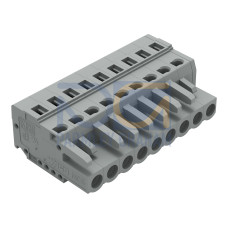 1-conductor female connector, CAGE CLAMP&reg;, 2.5 mm&sup2;, gray
