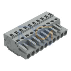 1-conductor female connector, CAGE CLAMP&reg;, 2.5 mm&sup2;, gray