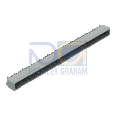 THT male header, 1.0 x 1.0 mm solder pin, angled, gray