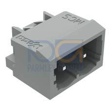 THT male header, 1.2 x 1.2 mm solder pin, angled, gray