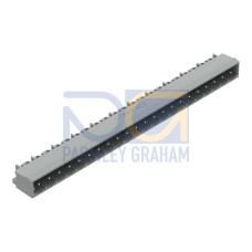 THT male header, 1.2 x 1.2 mm solder pin, angled, gray