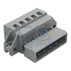 1-conductor male connector, CAGE CLAMP&reg;, 2.5 mm&sup2;, gray