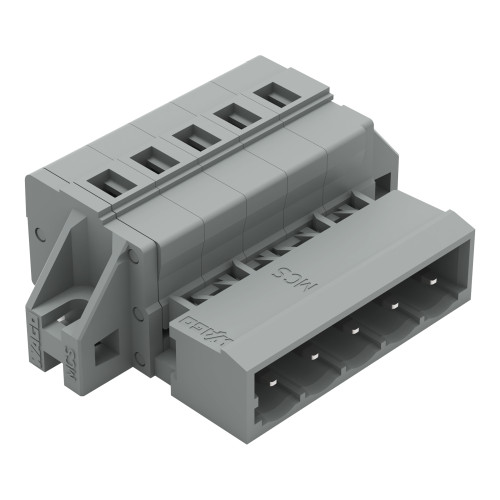 1-conductor male connector, CAGE CLAMP&reg;, 2.5 mm&sup2;, gray