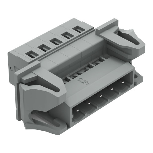 1-conductor male connector, CAGE CLAMP&reg;, 2.5 mm&sup2;, gray