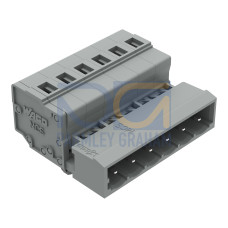 1-conductor male connector, CAGE CLAMP&reg;, 2.5 mm&sup2;, gray