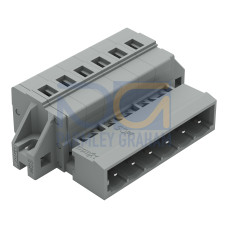 1-conductor male connector, CAGE CLAMP&reg;, 2.5 mm&sup2;, gray