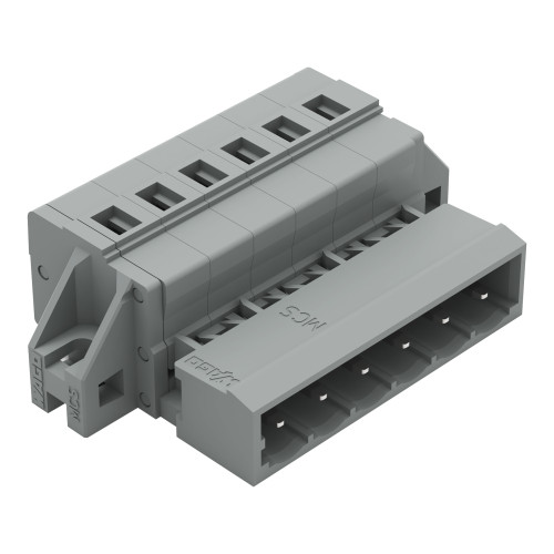 1-conductor male connector, CAGE CLAMP&reg;, 2.5 mm&sup2;, gray