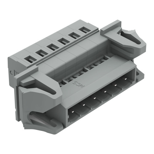 1-conductor male connector, CAGE CLAMP&reg;, 2.5 mm&sup2;, gray