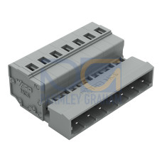 1-conductor male connector, CAGE CLAMP&reg;, 2.5 mm&sup2;, gray