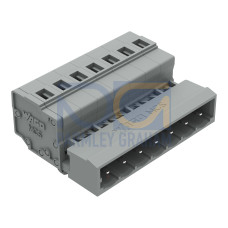 1-conductor male connector, CAGE CLAMP&reg;, 2.5 mm&sup2;, gray