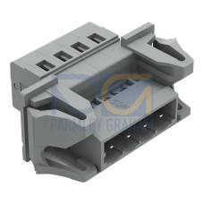 1-conductor male connector, CAGE CLAMP&reg;, 2.5 mm&sup2;, gray