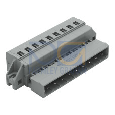 1-conductor male connector, CAGE CLAMP&reg;, 2.5 mm&sup2;, gray