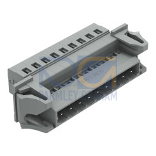 1-conductor male connector, CAGE CLAMP&reg;, 2.5 mm&sup2;, gray