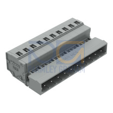 1-conductor male connector, CAGE CLAMP&reg;, 2.5 mm&sup2;, gray