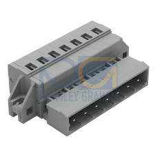 1-conductor male connector, CAGE CLAMP&reg;, 2.5 mm&sup2;, gray