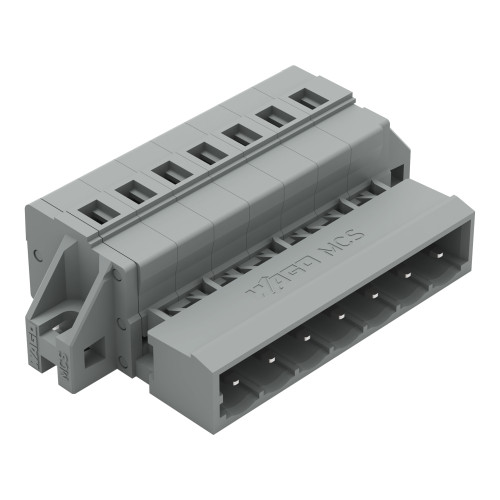1-conductor male connector, CAGE CLAMP&reg;, 2.5 mm&sup2;, gray