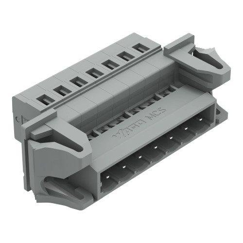 1-conductor male connector, CAGE CLAMP&reg;, 2.5 mm&sup2;, gray