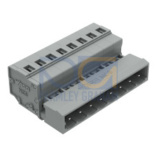 1-conductor male connector, CAGE CLAMP&reg;, 2.5 mm&sup2;, gray