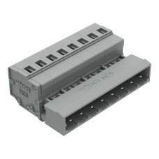 1-conductor male connector, CAGE CLAMP&reg;, 2.5 mm&sup2;, gray