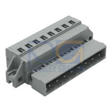 1-conductor male connector, CAGE CLAMP&reg;, 2.5 mm&sup2;, gray