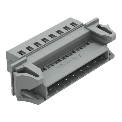 1-conductor male connector, CAGE CLAMP&reg;, 2.5 mm&sup2;, gray