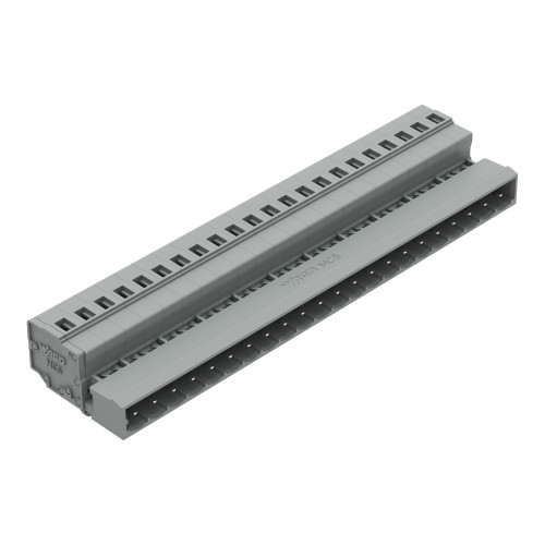 1-conductor male connector, CAGE CLAMP&reg;, 2.5 mm&sup2;, gray