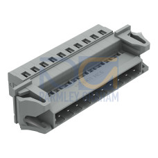 1-conductor male connector, CAGE CLAMP&reg;, 2.5 mm&sup2;, gray