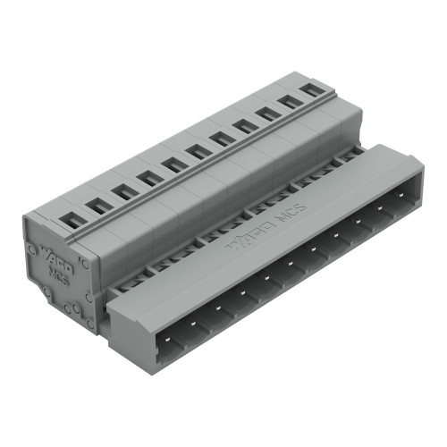 1-conductor male connector, CAGE CLAMP&reg;, 2.5 mm&sup2;, gray