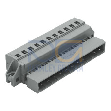 1-conductor male connector, CAGE CLAMP&reg;, 2.5 mm&sup2;, gray