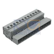 1-conductor male connector, CAGE CLAMP&reg;, 2.5 mm&sup2;, gray