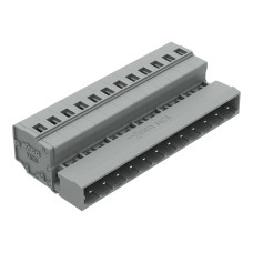 1-conductor male connector, CAGE CLAMP&reg;, 2.5 mm&sup2;, gray